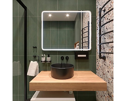 Зеркало DIWO Коломна 100 ЗЛП122 с подсветкой с сенсорным выключателем