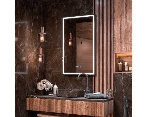 Зеркало Vigo Roberta Luxe 60 с подсветкой и подогревом с сенсорным выключателем