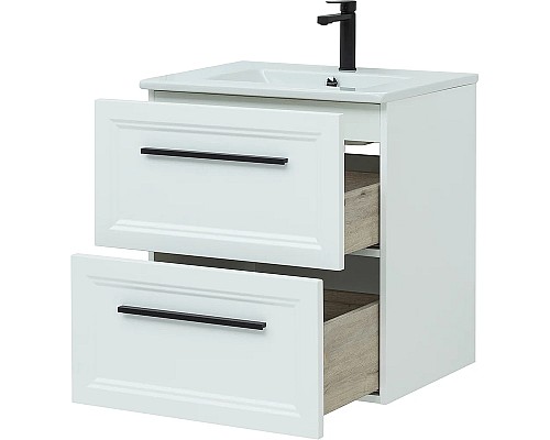 Тумба с раковиной STWORKI Эстерсунд 60 440924 подвесная Белая матовая