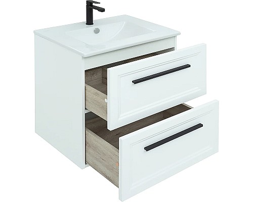 Тумба с раковиной STWORKI Эстерсунд 60 440924 подвесная Белая матовая