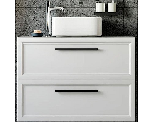 Тумба с раковиной STWORKI Эстерсунд 90 460325 подвесная Белая матовая Монте тиберио