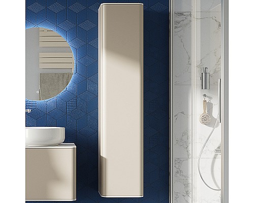 Шкаф пенал STWORKI Ноттвиль 33 ppJUL.150-216.215 подвесной Бежевый шелк