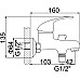 Смеситель для ванны Accoona H43 A6043 Хром