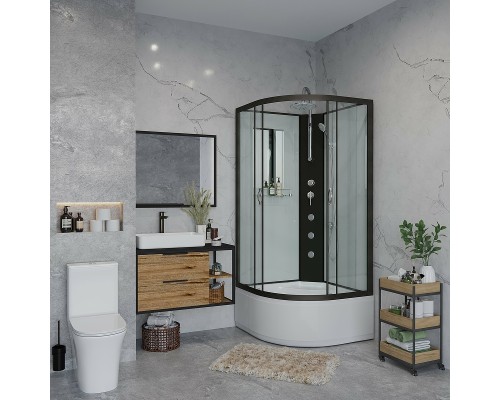 Душевая кабина Niagara Classic 100х100 NG-6709-14BKTG с гидромассажем