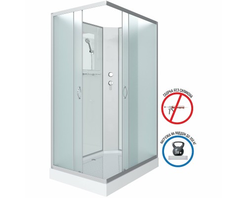 Душевая кабина Niagara Classic 100х80 NG-43085-14QBK без гидромассажа