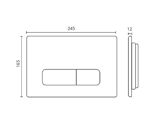 Клавиша смыва Ctesi Keen BK0202109 Бронза