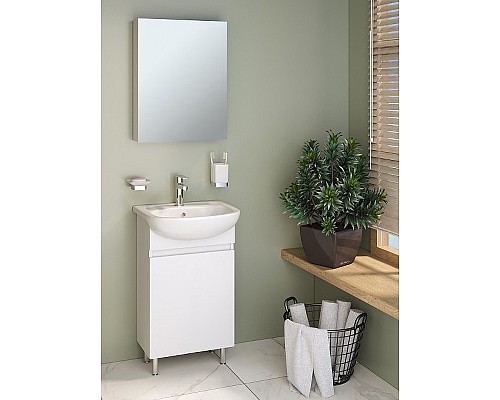 Зеркальный шкаф Runo Лада 40 00-00001192 Белый