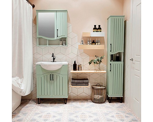 Шкаф пенал Runo Марсель 30 R 00-00001221 Мята