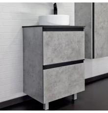 Тумба с раковиной Comforty Эдинбург 60Н 00-00004767 Бетон светлый