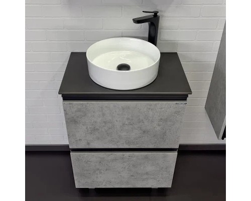 Тумба с раковиной Comforty Эдинбург 60Н 00-00004767 Бетон светлый