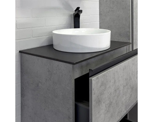 Тумба с раковиной Comforty Эдинбург 60Н 00-00004767 Бетон светлый
