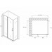 Душевой уголок Abber Sonnenstrand 120x80 профиль Хром стекло матовое