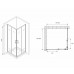 Душевой уголок Abber Schwarzer Diamant 80x80 профиль Черный стекло прозрачное