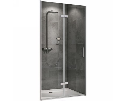 Душевая дверь Abber Zart 70 AG08070P профиль Хром стекло прозрачное