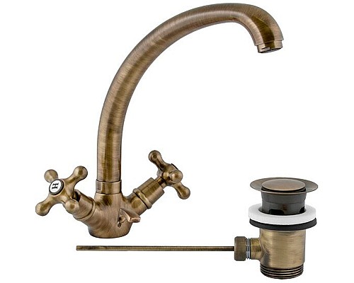 Смеситель для раковины Remer Liberty 13GLIVO Бронза