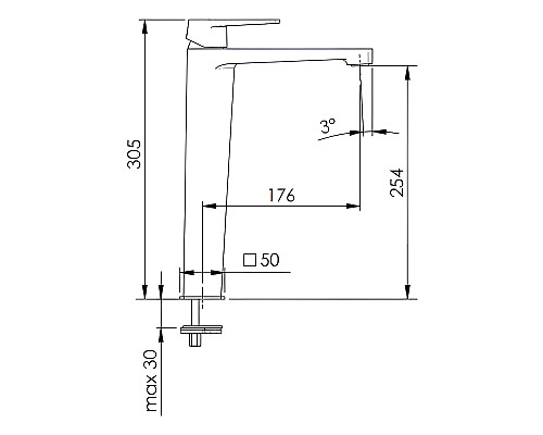 Смеситель для раковины Remer Dream D11L Хром