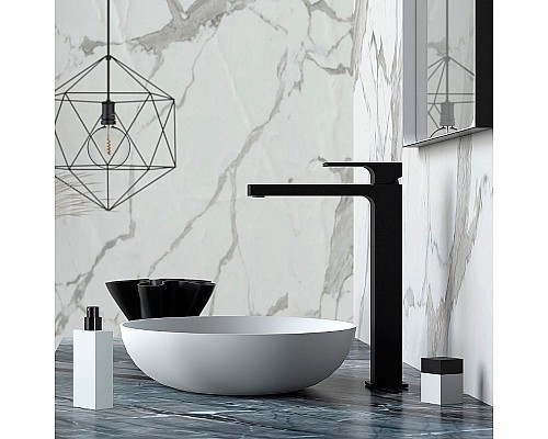 Смеситель для раковины Remer Absolute AU11LNO Черный матовый