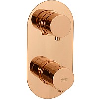 Смеситель для душа Remer Minimal Thermo NT92KBRL с термостатом Медь глянцевая