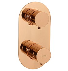 Смеситель для душа Remer Minimal Thermo NT92KBRL с термостатом Медь глянцевая