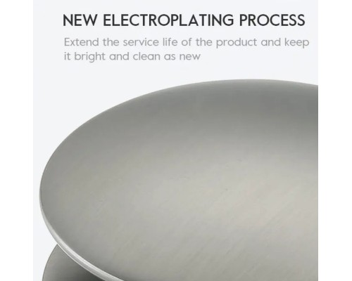 Донный клапан Frap F62-9 click-clack Оружейная сталь