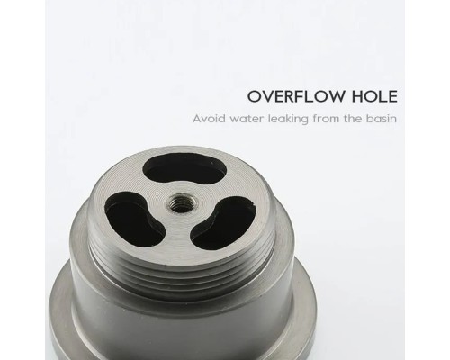 Донный клапан Frap F62-9 click-clack Оружейная сталь