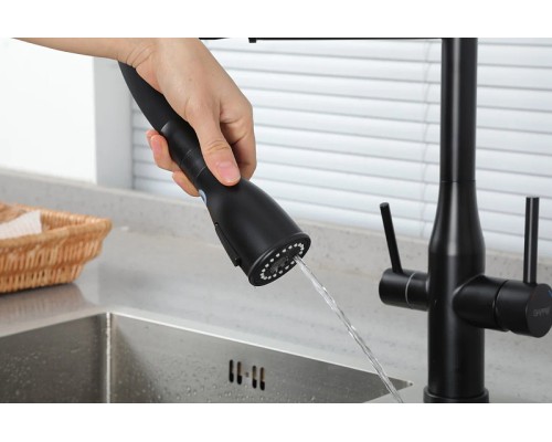 Смеситель для кухни Gappo G4399-76 Черный матовый