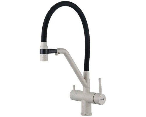 Смеситель для кухни Gappo G4398-81 Белый Черный