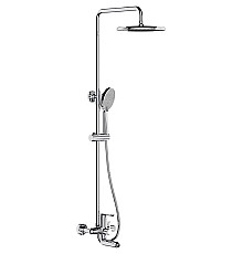 Душевая система Frap H17 F2417 Хром