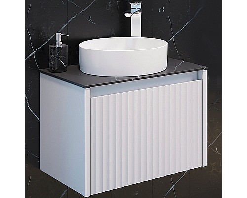 Тумба с раковиной Comforty Марсель 60 00-00012272 подвесная Белая матовая