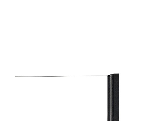 Душевая дверь Parly 90 DE90B профиль Черный стекло прозрачное