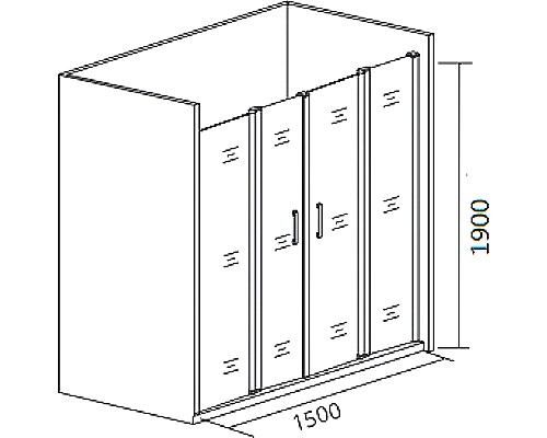 Душевая дверь Good Door Cofe WTW-TD-150-C-CH 150 КФ00032 профиль Хром стекло прозрачное Душевая дверь Good Door Cofe WTW-TD-150-C-CH 150 КФ00032 профиль Хром стекло прозрачное
