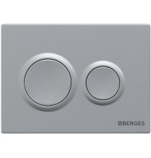 Клавиша смыва Berges Novum O2 Хром матовый