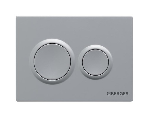 Клавиша смыва Berges Novum O2 Хром матовый