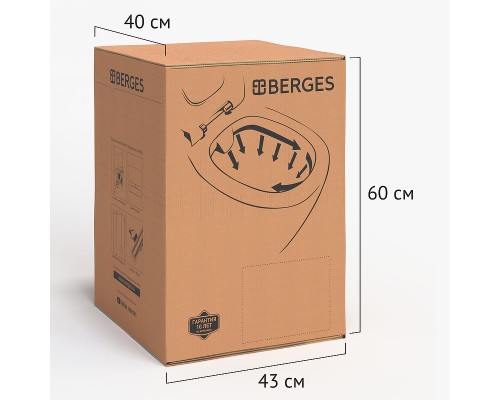 Унитаз Berges Floe S Rimless подвесной с сиденьем Микролифт