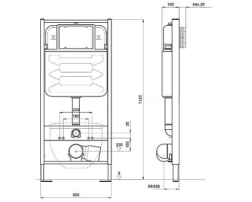 Комплект унитаза с инсталляцией Aquatek Либра New SET AQUATEK ЛИБРА N с сиденьем Микролифт