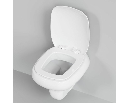 Унитаз Ambassador Diamond 123T20001R-122T20001 подвесной Белый глянцевый с сиденьем Микролифт