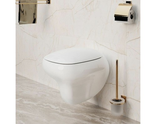 Унитаз Ambassador Diamond 123T20001R-122T20001 подвесной Белый глянцевый с сиденьем Микролифт