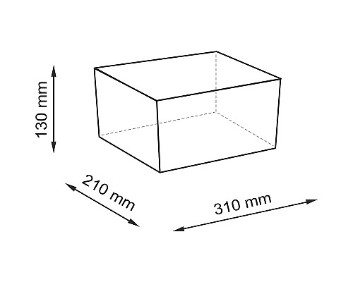 Корзина для аксессуаров WasserKRAFT Weida WB-310-S Бежевая
