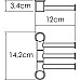 Полотенцедержатель WasserKRAFT K-1053W поворотный Белый