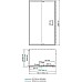 Душевая стенка WasserKRAFT Berkel 48P07-RP90 / Berkel 48P03-RP90 /  Salm 27I03-RP90 90 48P07-RP90 / 27I03-RP90 профиль Хром стекло прозрачное