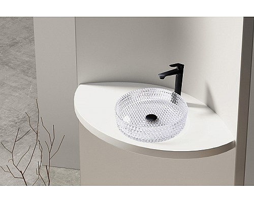Раковина-чаша Abber Glas 40 AK2301 прозрачная