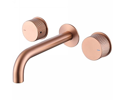 Смеситель для раковины Abber Wasser Kreis AF81122MRG Розовое золото матовое