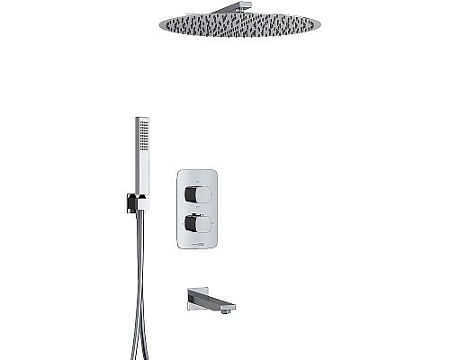 Душевая система WasserKRAFT A178644 Thermo с термостатом Хром