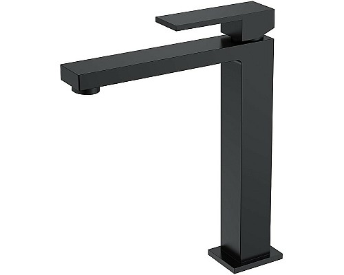 Смеситель для раковины Boheme Qubic 472-B Черный матовый