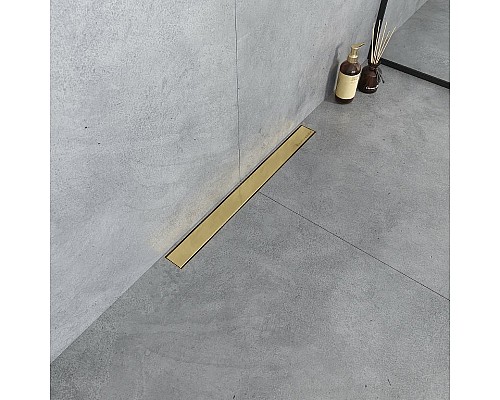 Душевой лоток Boheme Premium Linear 60 982-60-G с решеткой Золото Душевой лоток Boheme Premium Linear 60 982-60-G с решеткой Золото