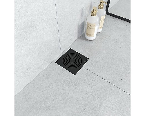 Душевой трап Boheme Smart Design 984-15-B с Черной решеткой