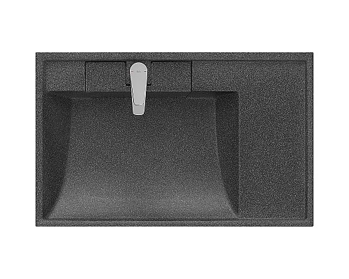 Раковина Aquaton Рейн 80 L 1A72113KRW210 на стиральную машину Графит