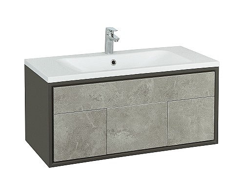 Тумба под раковину Aquaton Уэльс 80 1A267901WA6A0 подвесная Авеллино грей Антрацит