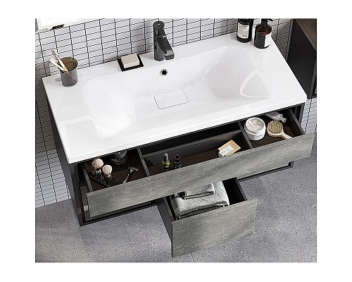 Тумба под раковину Aquaton Уэльс 80 1A267901WA6A0 подвесная Авеллино грей Антрацит