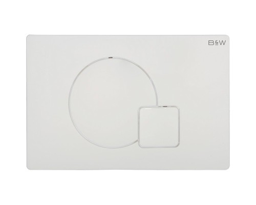 Клавиша смыва Black&White Universe WPI-09521 09521 Glossy Ivory